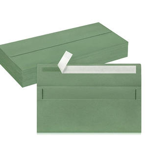 High Quality Custom Instock Greeting Card <strong>Envelope</strong> US Standard Self-adhesive Mailing Green Color Paper <strong>Envelope</strong> - Product Image 1