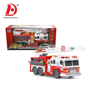 HUADA 2025 vente en gros <span class=keywords><strong>de</strong></span> voiture <span class=keywords><strong>de</strong></span> <span class=keywords><strong>camion</strong></span> <span class=keywords><strong>de</strong></span> pompiers rouge à jet d'eau électrique pour enfants avec lumière et son - Product Image 3