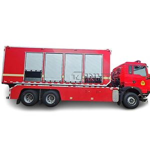 HOWO 10 바퀴 <span class=keywords><strong>Mul</strong></span>-tifunction Vwater 거품 소방차 화재 도구가 장착 된 엔진이있는 소방 트럭 - Product Image 6