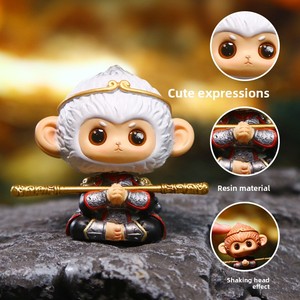 Nouvelles figurines de collection 2D tendance pour garçons, modè<span class=keywords><strong>le</strong></span> en résine du <span class=keywords><strong>Roi</strong></span> Singe, boîte mystère, cadeau, mini figurines de bureau décoratives 6 cm, marque PHJ - Product Image 4
