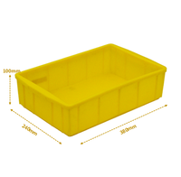 Caisses en plastique recyclables ergonomiques avec poignée, empilables et emboîtables pour l'alimentation en ligne de montage