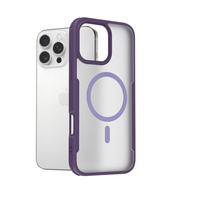 Étui de téléphone portable antichoc noir pour iPhone 16 17 Pro Defender XT Business Design avec caméra magnétique