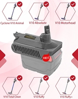 Adaptateur pour aspirateur Dyson V10, convertisseur d'adaptateur pour aspirateur Milwaukee 18V, pour aspirateur Dyson Cyclone V10/SV12