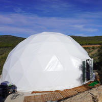 Boule en PVC de tente dôme de luxe moderne haut de gamme de 8m avec hauteur supérieure en aluminium pour le camping en plein air