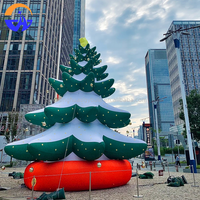 Décoration de Noël en matériau Oxford Chenghuang, accessoire pour les jardins extérieurs, les fêtes et les événements, modèle d'arbre de Noël gonflable géant 160xl