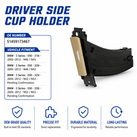 Support de gobelet beige côté conducteur E90 51459173467 pour BMW E90 2005-2012, pièce de rechange intérieure pour habitacle automobile