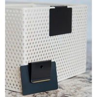 Porte-étiquettes à clipser en métal pour bacs de rangement, paniers, étagères et bacs d'organisation