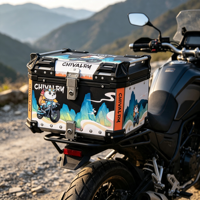 Top case arrière pour moto de tourisme avec rangement étanche pour les longs trajets et accessoires moto – Vente en gros