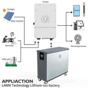 Batterie au lithium domestique 51,2 V 460 Ah pour stockage d'énergie, murale, 48 V 23 kWh, pack de batteries solaires au lithium fer phosphate LN-48460 51 - Product Image 6