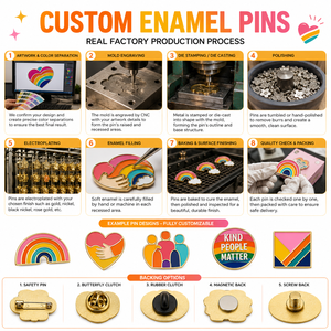 Pins de esmalte personalizados, pin de solapa, insignia metálica, arcoíris, <span class=keywords><strong>orgullo</strong></span>, Be Kind, corazón, esmalte duro, broche dorado, regalo inspirador, bolsa, OEM - Product Image 2