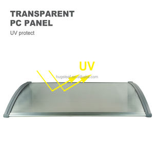 Voordeur Raam Tuinhuisje Duurzaam Frame Polycarbonaat Luifel - Product Image 5