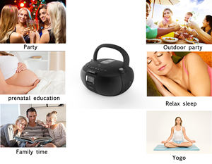 Boombox <span class=keywords><strong>CD</strong></span> portable avec <span class=keywords><strong>radio</strong></span> FM AM ATS Télécommande alimentée par batterie/USB TF Lecteur <span class=keywords><strong>CD</strong></span> de lecture de carte <span class=keywords><strong>Combo</strong></span> - Product Image 5