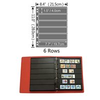 Pages d'album multifonctionnelles à 9 trous et 6 rangées pour la collection de billets, lettres, cartes postales, billets, chèques, timbres et photos