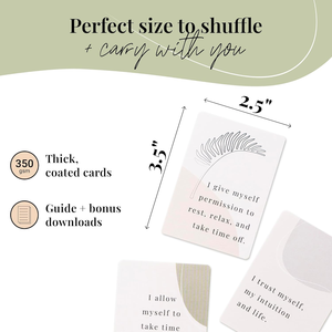 Tarjetas de afirmación de impresión personalizada, tarjeta de <span class=keywords><strong>cita</strong></span> motivacional, tarjetas de afirmación de salud mental - Product Image 2