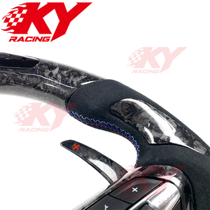 Volante Deportivo de Fibra de Carbono Forjado con LED Personalizado para BMW F30 F20 F32 F36 M3 F10 F15 M5 F80 M4 F82 M2 F87 - Product Image 2