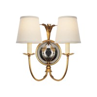 Applique murale double tête en fer doré, style loft américain rétro, faite à la main et personnalisée, pour chambre, salon, hôtel, couloir