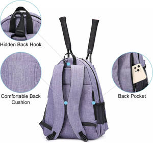 Sac à raquettes de pickleball, sac à dos de tennis personnalisé, sac à raquettes de tennis de bonne qualité, prix avantageux, échantillon gratuit - Product Image 4