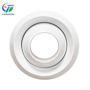 Hiện đại vòng hợp kim nhôm điều hòa không khí Trần máy bay phản lực khuếch tán hướng bóng vòi với van điều tiết - Product Image 6