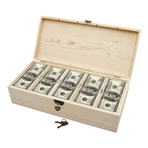 Custom Lock <strong>Box</strong> 5 Compartment Cash Organizer Piggy Bank <strong>Letter</strong>-Shaped <strong>Wooden</strong> <strong>Money</strong> Save <strong>Box</strong> - Product Image 1