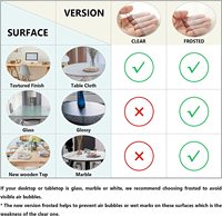 Nappes rondes en PVC transparent imperméable à l'eau transparent résistant à l'huile protecteur de table rond tapis de table anti-chaud couverture de table essuyable