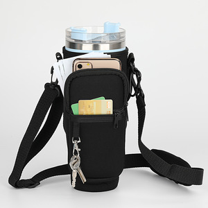 Borsa porta bottiglie d'acqua, Tumbler con tasca per telefono regolabile, borraccia per bottiglia per esterno - Product Image 3