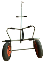 Usine prix de gros vélo Kayak remorque chariot canoë chariots pliable vélo monté kayak chariot avec deux sacs style