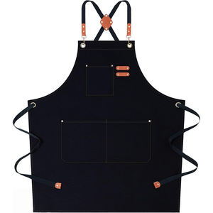Custom Waterproof Oil-proof 100% Cotton Canvas Cooking Kitchen <b>Aprons</b> for Men - Product Image 1