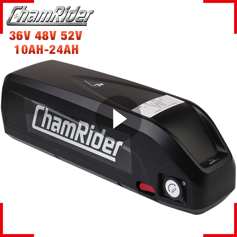Chamrider хайлон 1-2 SSE-077 36v 48v 52V велосипед Batteries18650 литий-ионная ячейка 21700 аккумуляторный отсек для электрического велосипеда, фара для электровелосипеда в батарея