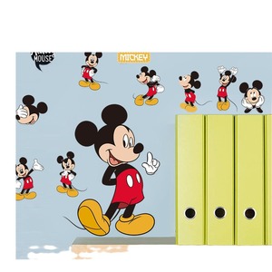 Autocollants muraux Minnie Mouse en PVC imperméable, décoration de chambre d'enfant, thème de la Saint-Valentin, forme irrégulière, autocollants plats - Product Image 5