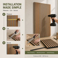 Panneau mural décoratif en bois 3D, panneaux muraux acoustiques en bois, feutre PET insonorisant pour salle de musique, studio, décoration intérieure