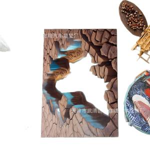 Tapete de Entrada para el Hogar, Rectangular, de Terciopelo Cristal, con Patrón de Grietas 3D, Resistente a las Manchas y al Desgaste, Marca Temu - Product Image 2