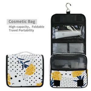 New Hot Sales Custom Flower Print Hanging Portable Storage <b>Toiletry</b> <b>Bag</b> Makeup Travel <b>Toiletry</b> <b>Bag</b> - Product Image 4