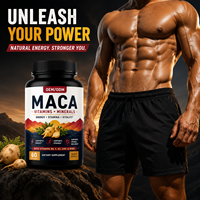 Complément alimentaire naturel pour améliorer la performance masculine, capsules de maca pour hommes, complément alimentaire à base de plantes, OEM/ODM
