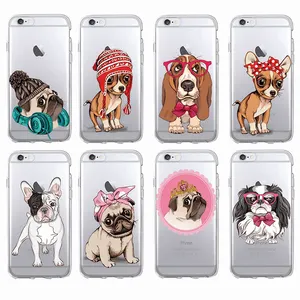 1000 + designs personnalisés chiot carlins Teddy bouledogue étui en silicone pour iPhone 11 12 13 14 15 Pro Max impression UV Sublimation coque de téléphone