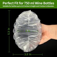 Sacs de protection gonflables pour bouteilles de vin, rembourrage antichoc et étanche à l'air, matériau de voyage