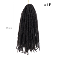 AHVAST Vente en gros de cheveux synthétiques bon marché pour tresses afro torsadées, ombrées, style Marley et box braids