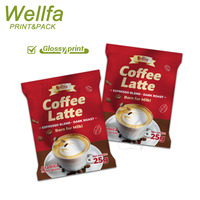 Fabricant Logo personnalisé Film d'emballage en plastique Sachet 25g Grain de café Feuille d'aluminium de qualité alimentaire Film rouleau de poudre de café collation