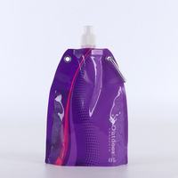 Pochette souple personnalisée imprimée en plastique alimentaire anti-fuite avec bec verseur pour liquides