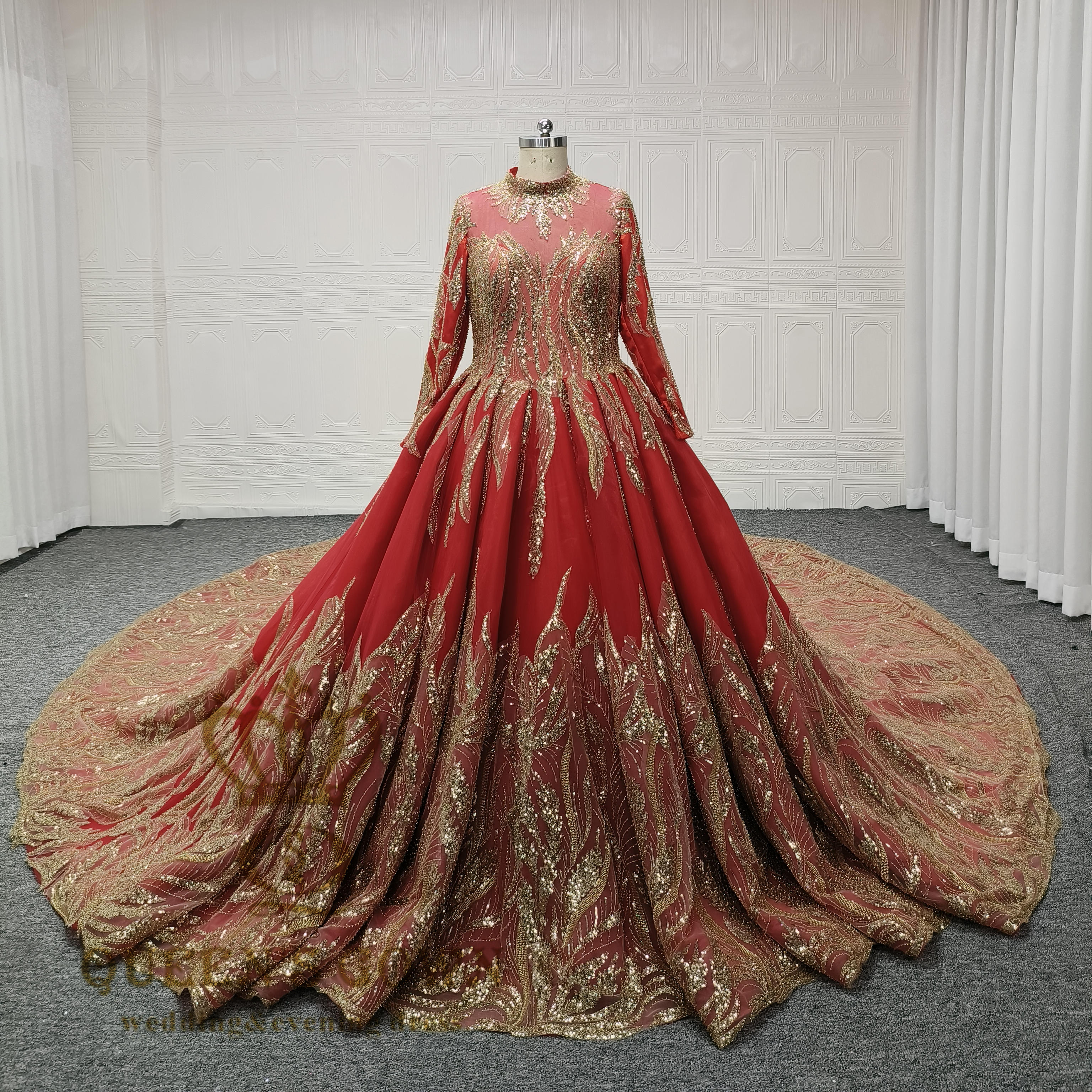 Verified Supplier Gold and Red Wedding Dress 2k+ | Alibaba.com