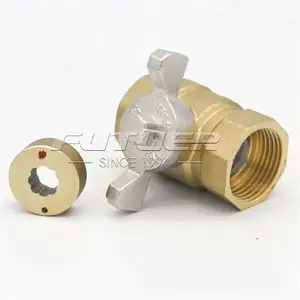 Reliable Water Control Brass Gate Valve with Aluminum Handle for Metallurgical Machinery