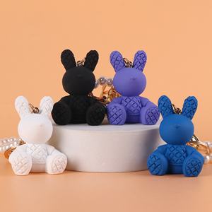 Porte-clés Ours en Bambou de Dessin Animé, Pendentif Mignon pour Clés de Voiture, Décoration Délicate pour Sac, Petits Cadeaux - Product Image 3