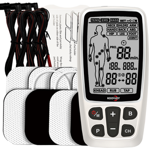 ROOVJOY <span class=keywords><strong>Estimulador</strong></span> Muscular con Función Musical, Fisioterapia Corporal, Electroestimulador <span class=keywords><strong>TENS</strong></span>/EMS, Masajeador, Certificado CE, Rascador de Espalda - Product Image 6