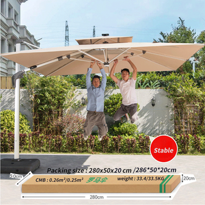 Manivela de repuesto de paraguas de aluminio para <span class=keywords><strong>Patio</strong></span> impermeable para Hotel muebles de exterior almacén de parque - Product Image 2