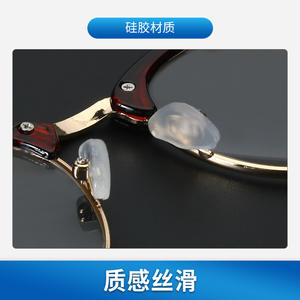 Almohadillas de silicona para gafas, tipo tornillo, blancas esmeriladas, semitransparentes, antideslizantes, soporte R8633 R8658 R8659 - Product Image 4