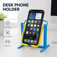 Support de téléphone robuste imprimé en 3D avec inclinaison réglable pour regarder des vidéos mains libres