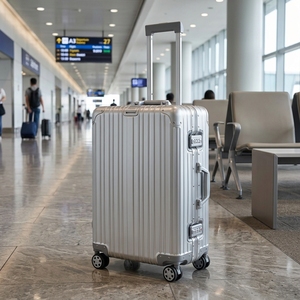 Valigia Trolley in Lega di Alluminio e Magnesio con Serratura TSA, 4 Ruote Girevoli, Bagaglio a Mano 20-29 Pollici, per Viaggi d'Affari, Uomo e Donna - Product Image 5
