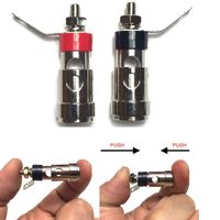 Connecteur de borne d'amplificateur de petite taille, borne de connexion à ressort, type à pression rapide, borne de panier de subwoofer à ressort