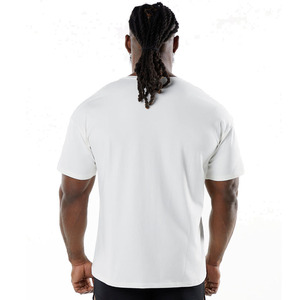 Camiseta Deportiva de Verano para Hombre, Talla Grande, Manga Corta, Cuello Redondo, Color Sólido, Informal, para Entrenamiento, de Algodón - Product Image 3
