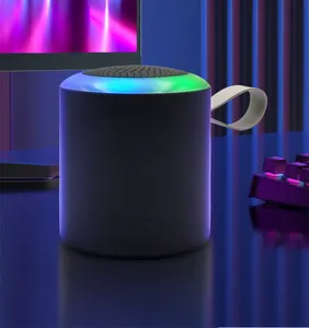 2024 Amazon Schlussverkauf Blue Tooth 5.3 tragbarer drahtloser Lautsprecher mit Schleife schillernde Lichter