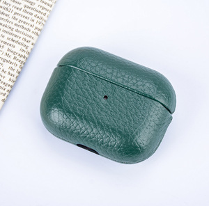Funda Protectora de Cuero PU con Diseño de Lichi <span class=keywords><strong>para</strong></span> Auriculares, Recortes Precisos, <span class=keywords><strong>Forro</strong></span> Interior Suave <span class=keywords><strong>para</strong></span> <span class=keywords><strong>AirPods</strong></span> 3, Pro, Pro 2 - Product Image 1